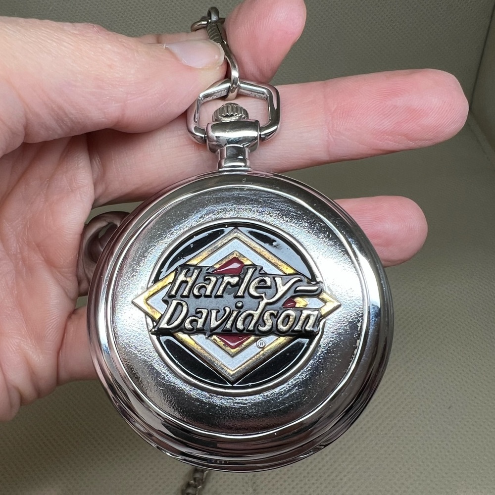 Franklin Mint Collectible Harley Davidson Pocket Watch